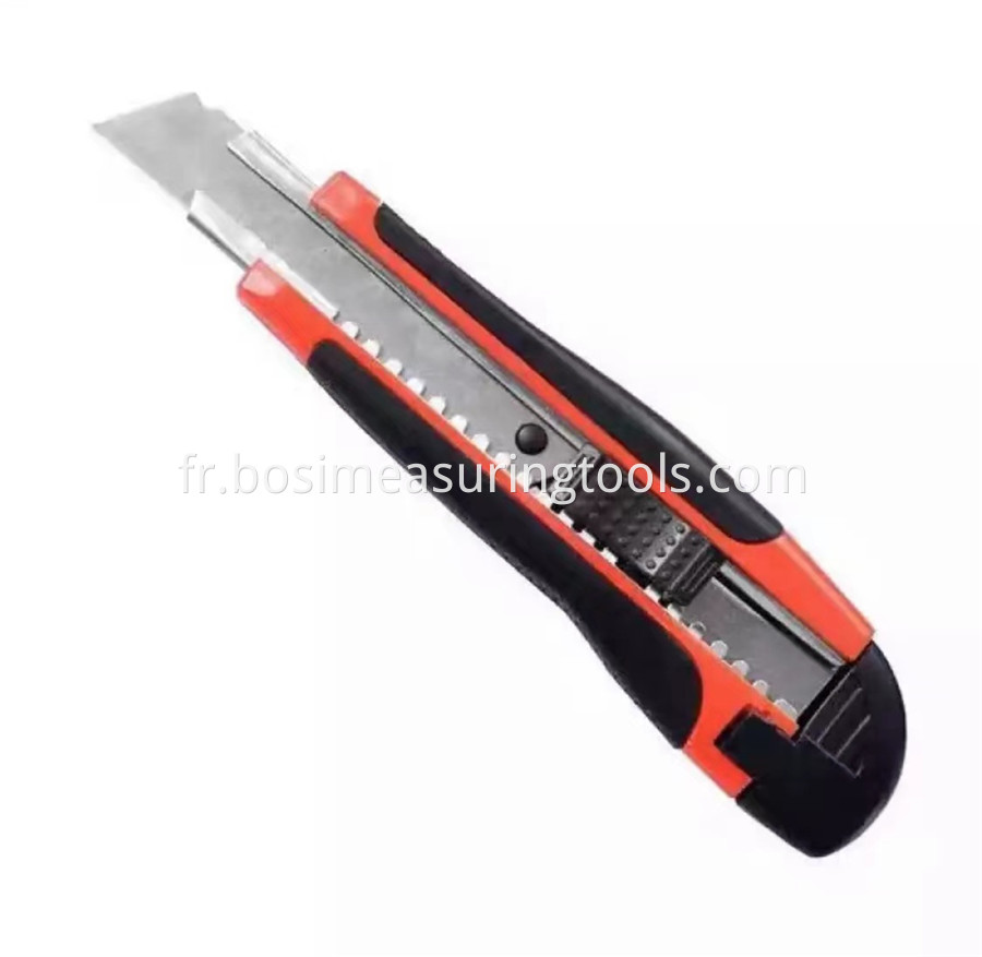 Black Rubber Utility Knife